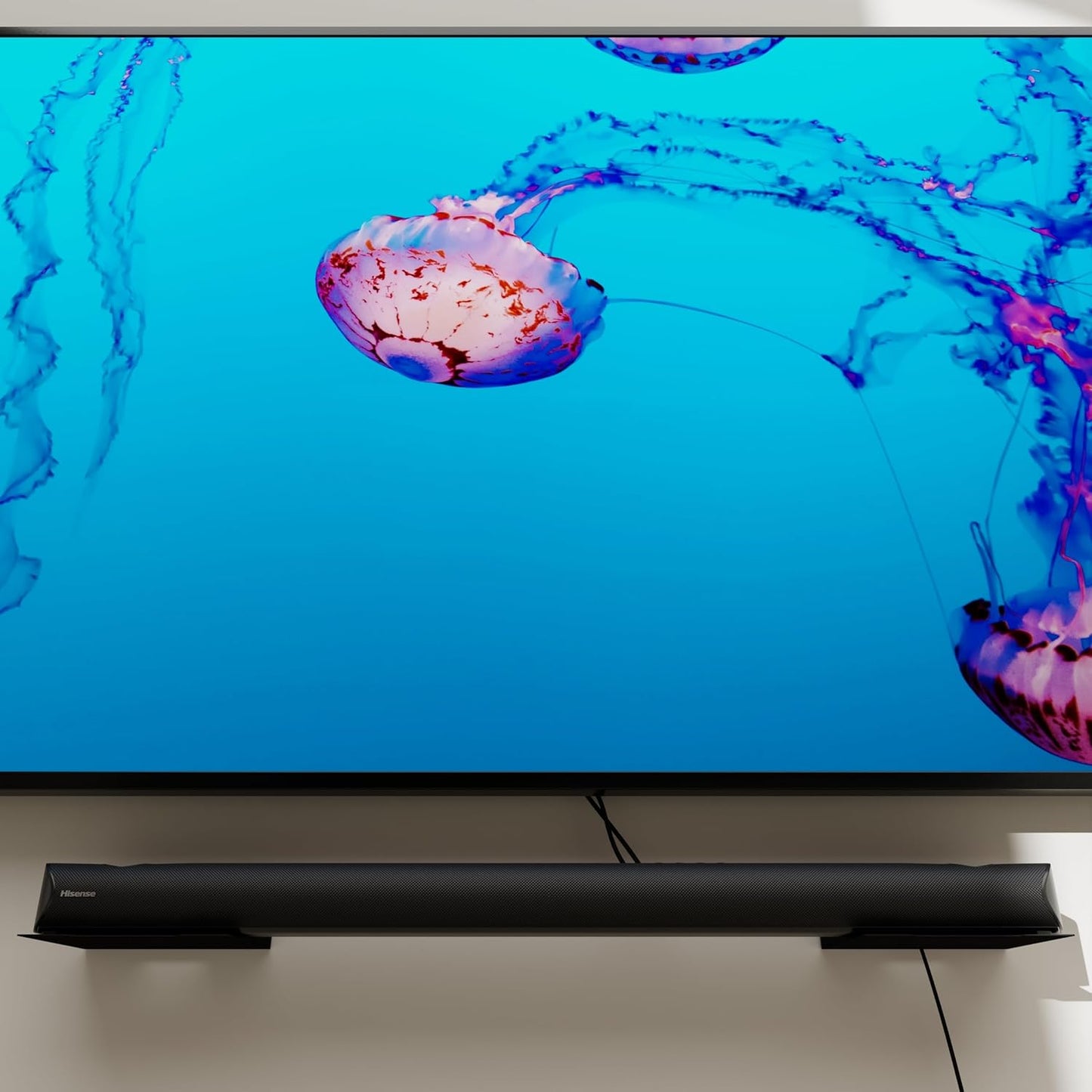 Floating Metal Wall Mount Shelf, Shelf for TV Cable Box,Apple Roku, Sound Bar,Soundbar, Camera,Decor Display (1, Small)