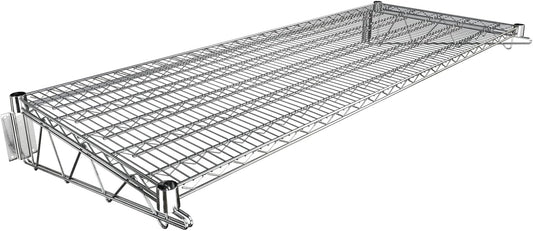 24" x 60" Chrome Wire Wall Mount Shelf