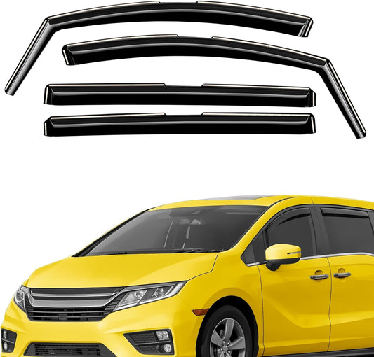 Extra Durable Window Deflectors in-Channel Window Visors Rain Guards Fit for Honda Odyssey 2018-2025, Sun Visors, Wind Vent for Shades, Exterior Car Accessories - 4pcs. AG0765
