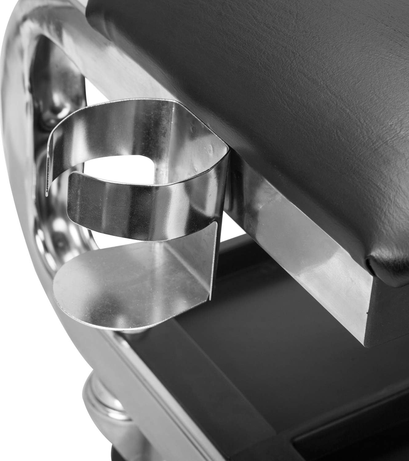 Torin AR7451B Heavy Duty Rolling Creeper Garage/Shop Seat: Padded Mechanic Stool with Tool Tray Storage and Cup Holder, Black