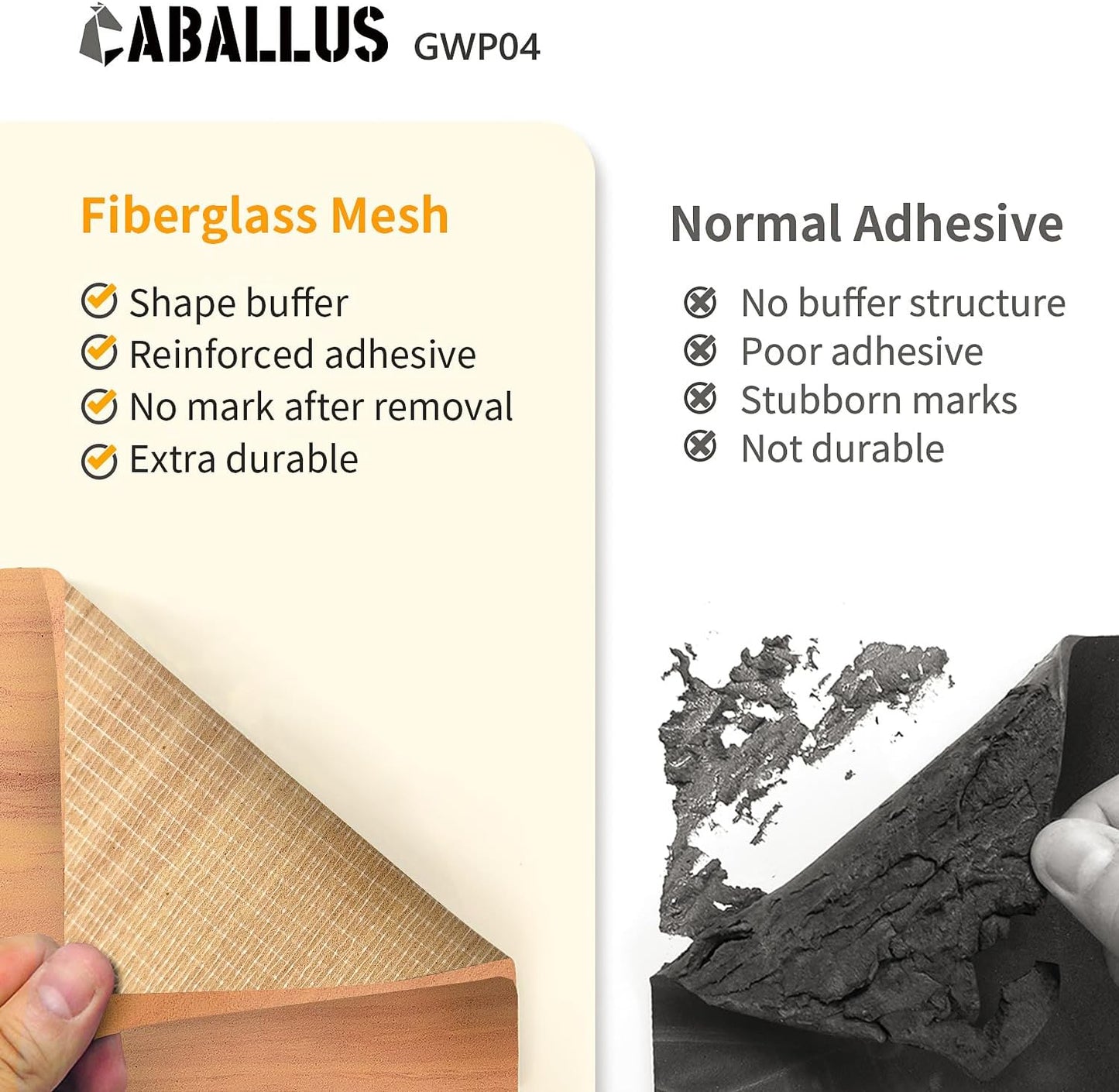 GWP04 Wood Grain Garage Wall Protector Car Door Protectors, Parking Stopper for Garage, Tool-Free, Designed in Germany (4-Pack)