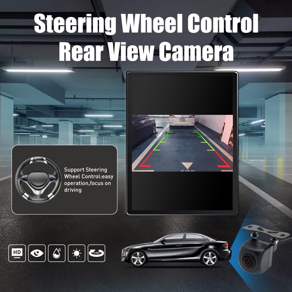 Kunfine Tesla Style Car CarPlay Android Auto Navigation Stereo GPS Radio Reverse Camera 9.7" IPS Touchscreen Headunit Tablet Media Player For Peugeot 301 2013-2022 if Applicable Quad Core 1G+32G Basic