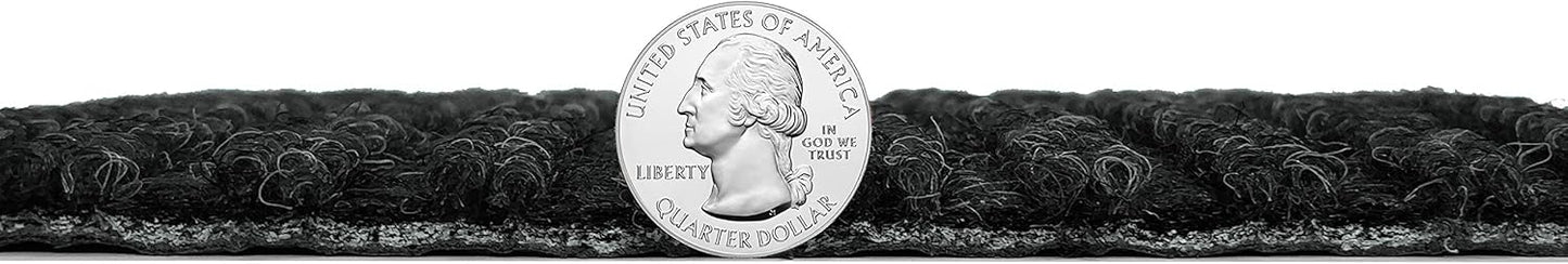 KOECKRITZ Heavy Duty Durable All Weather Indoor/Outdoor Non Slip Entrance Mat Rugs and Runners for Office Business Building Home Garage Front Door (6' x 13', Charcoal)