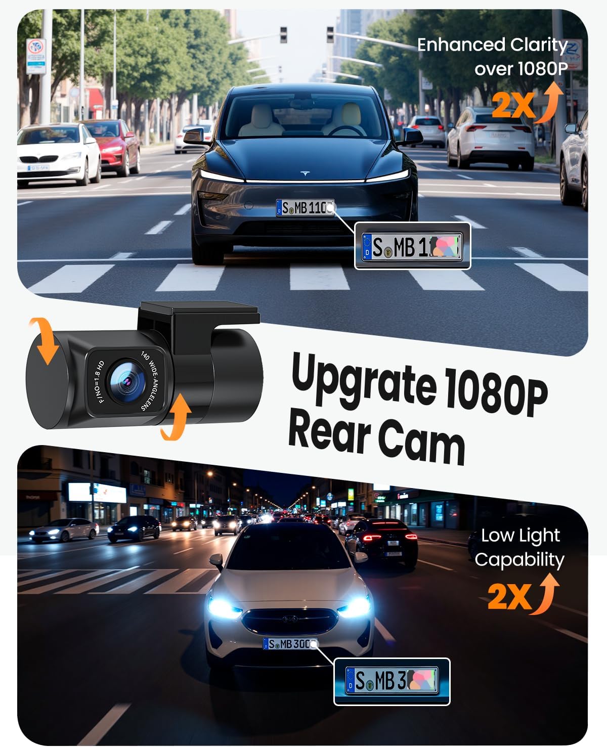 4K Dash Cam Front and Rear, Built-in WiFi GPS, 3.3"IPS Screen, HDR Night Vision Car Dash Camera, for App Control, G-Sensor, Loop Recording, Accident Record, Parking Monitor, Support 512GB Max