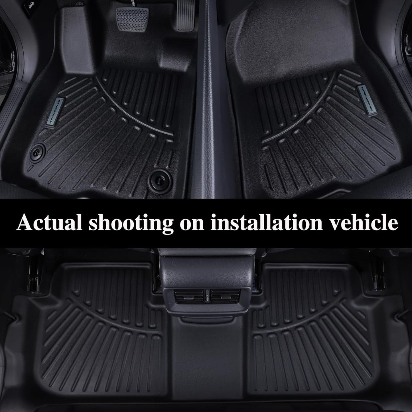 Floor Mats & Trunk Mats for Honda Odyssey 2018-2023 2024 2025, TPE All Weather Protection Car Floor Liners with Cargo Liners with Cargo Liners Accessories