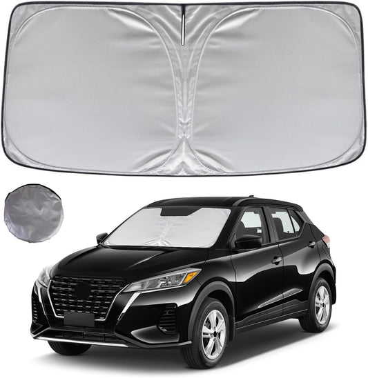 KAYZT Windshield Sun Shade for 2018-2024 Nissan Kicks Foldable Sunshade Front Window Custom Fit Car Accessories