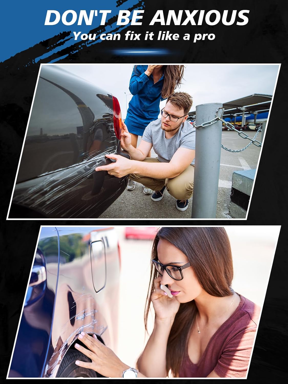 SYOAUTO Silver Touch Up Paint for Cars, Auto Touch Up Paint Silver Scratch Repair Automotive Silver Car Paint Pen 2 in 1 Car Touch Up Paint 0.4 oz