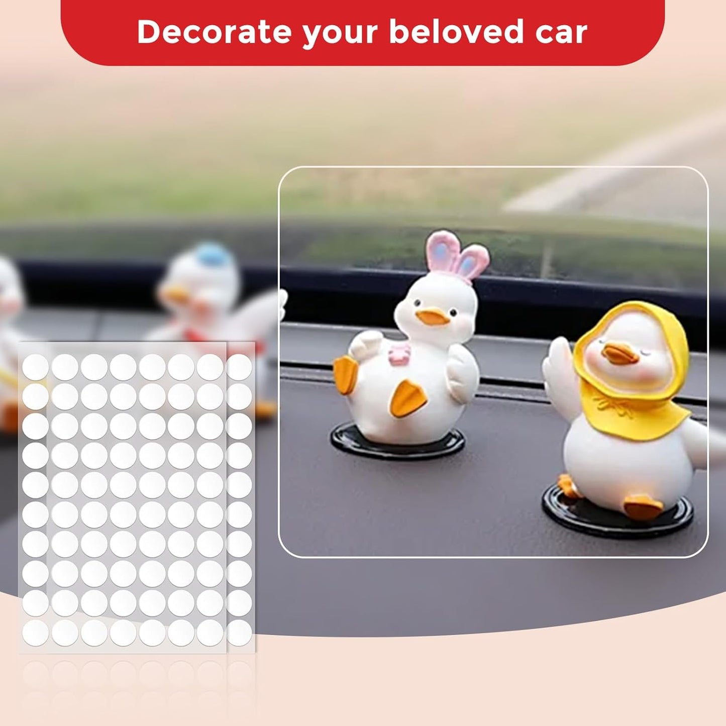 520pcs Double Sided Tape Wall Nano Sticky Dots Mounting Putty Two Sided Adhesive Strong Sticky Tack Multi-Shape Museum Putty No Traces - Crafts Poster Decoration Picture Hanging Crafting Party