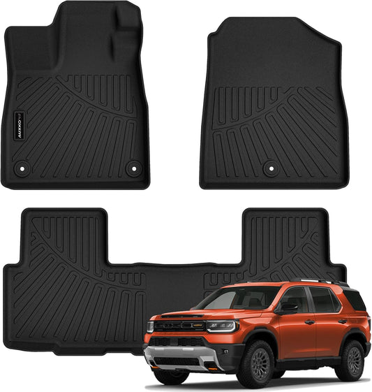 Auxko All Weather Floor Mats for Honda Passport 2026 TPE Liners All Season Accessories Guard Odorless Anti-Slip Floor Liners for Honda Passport 2026