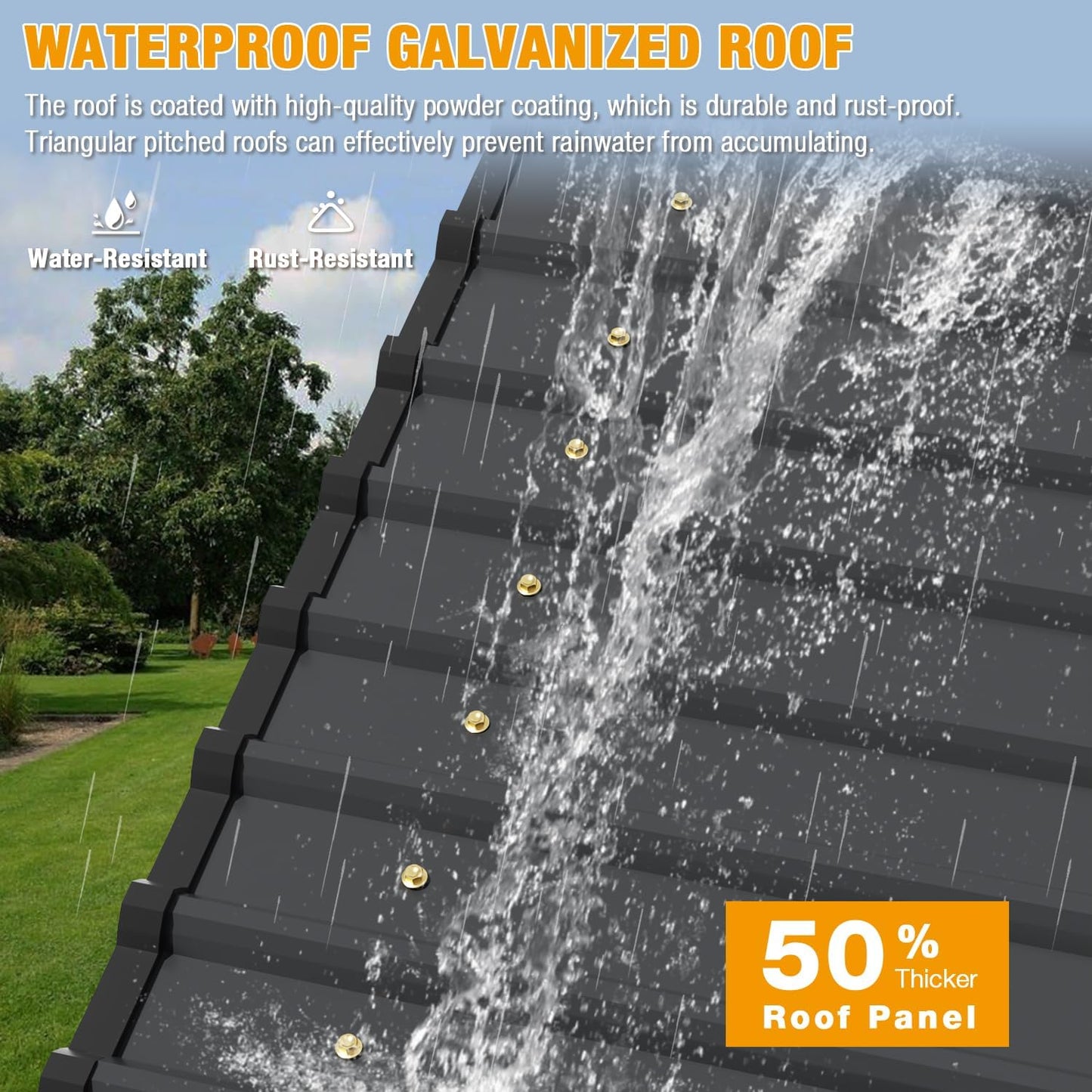 EBE 20' x 20' Outdoor Carport, Heavy Duty Metal Carports with Galvanized Steel Roof and Enhanced Base, Carport Canopy Car Shelter Shade for Cars, Ractor, Boat