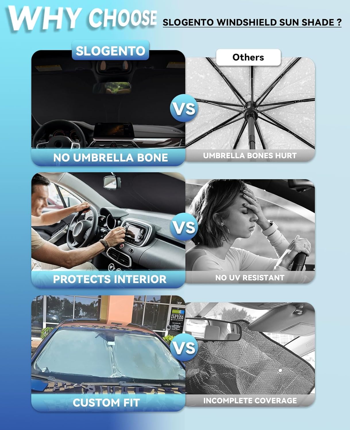 Sunshade for Cherokee Windshield Sun Shade for Jeep Cherokee 2014-2024 2025 (Not for Jeep Grand Cherokee) Accessories Front Window Sun Visor Protector Cover for Windshield Blocks UV Rays