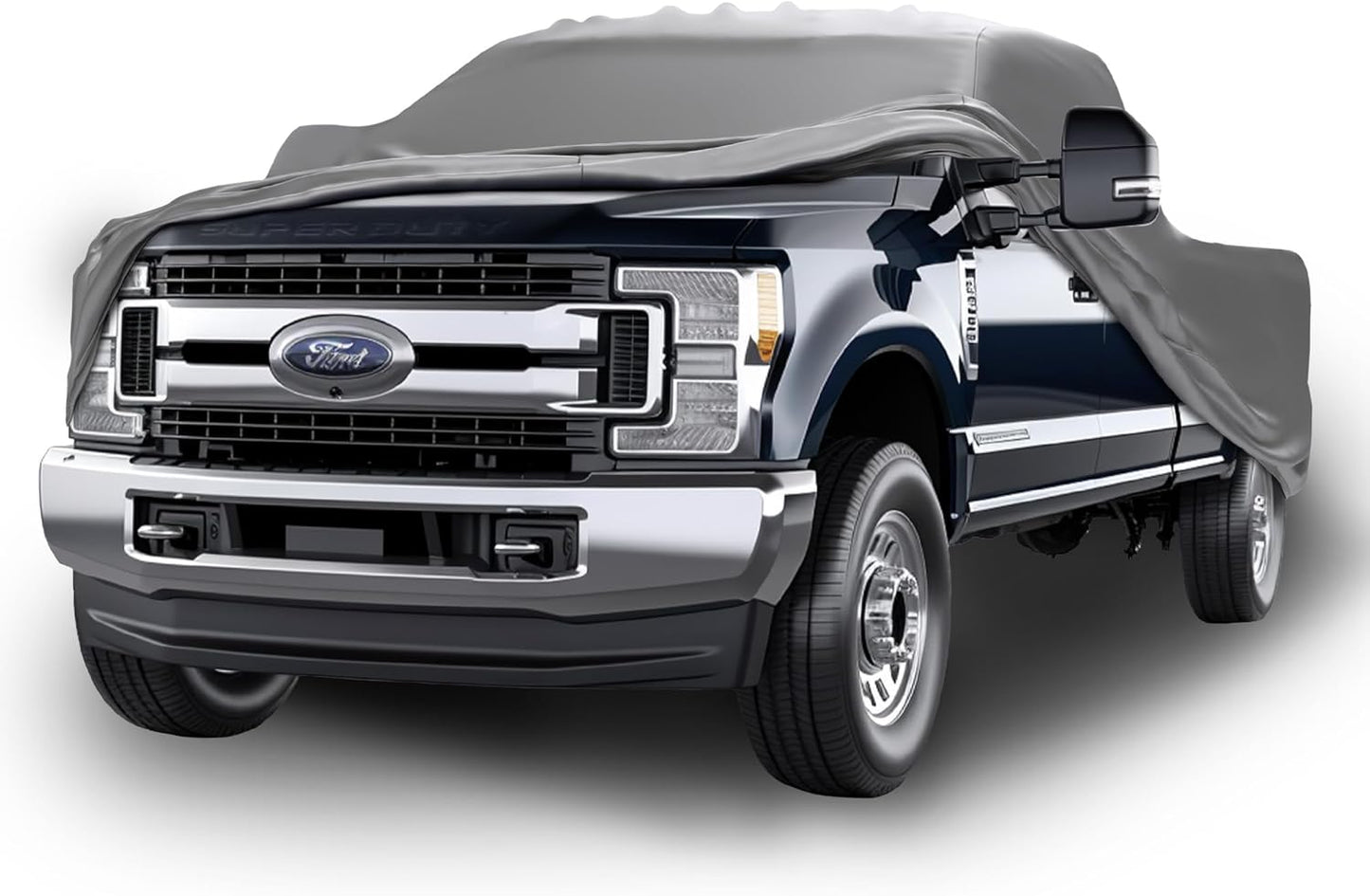 Car Covers Weatherproof Max Truck Cover & Warranty Compatible with Ford 2003-2019 F-350 Regular Cab, 8'– Outdoor Cover, Prevents Theft with Cable Lock
