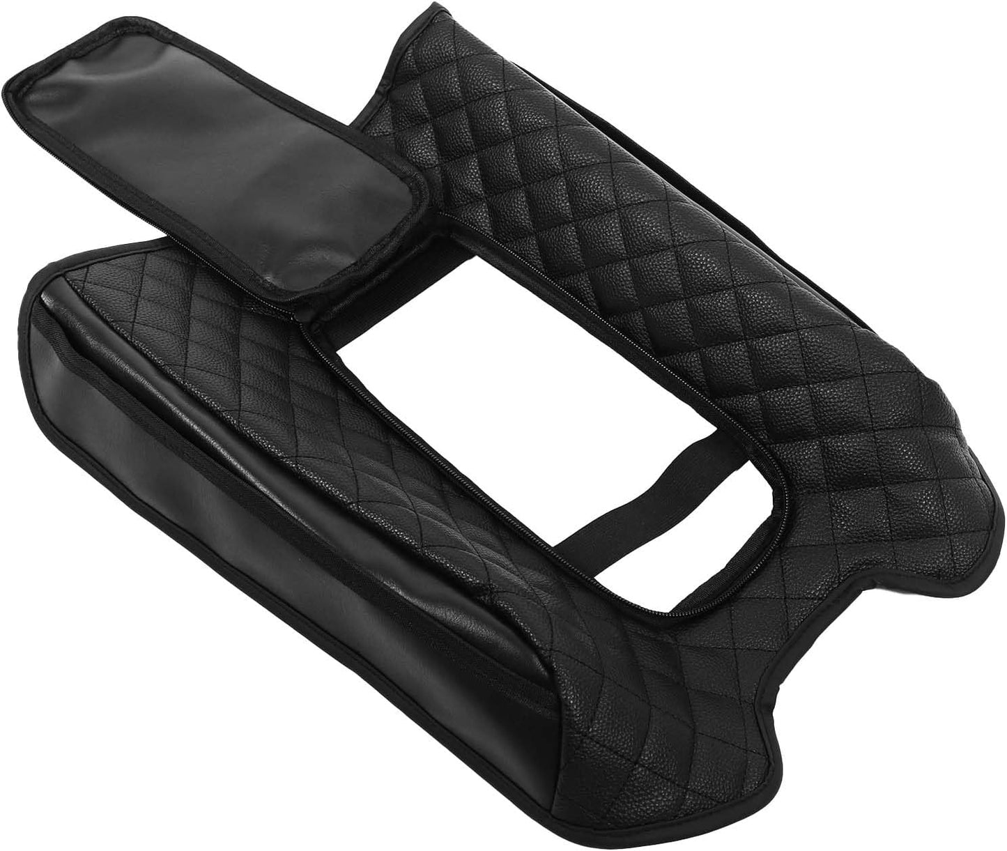 Upgraded Car Center Console Cover for Hummer EV Accessories Microfiber Leather Car Armrest Cover Cushion with Storage Bags Car Armrest Storage Box for Hummer EV Pickup SUV 2022-2024 2025+