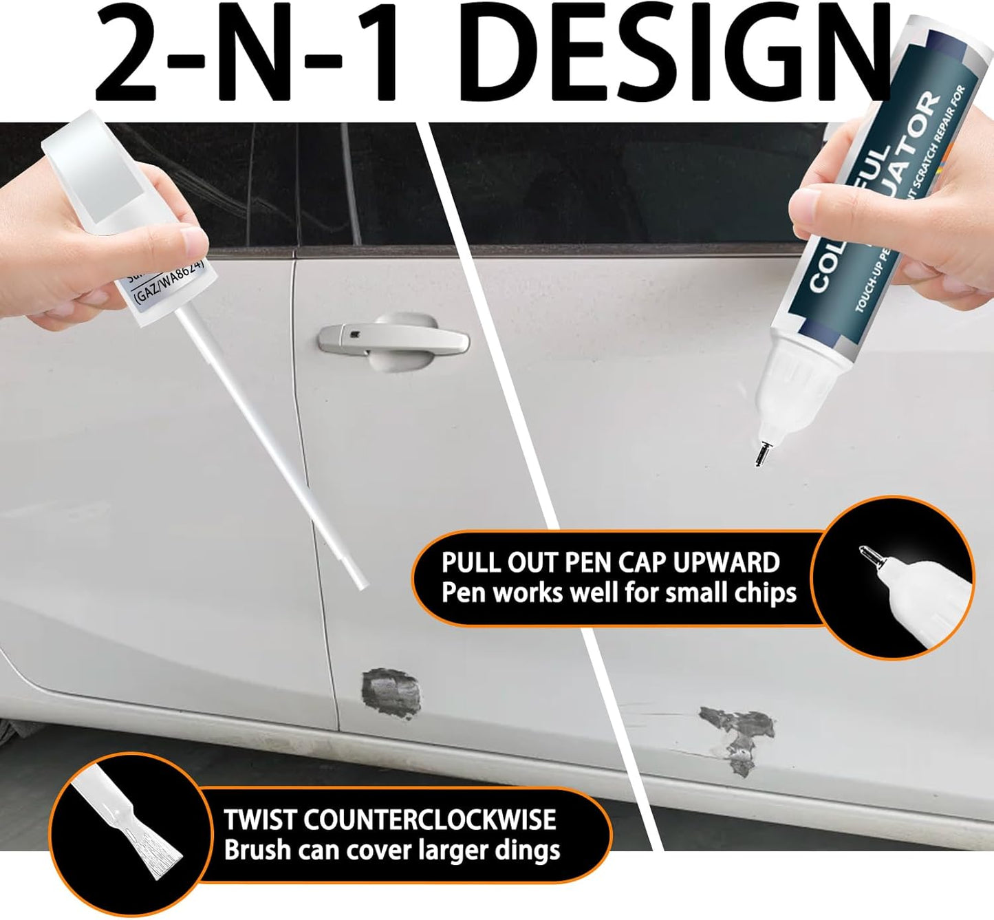 Red Hot(G7C/WA130X) Touch Up Paint Compatible with Chevrolet, Car Paint Pen Scratch Repair Two-In-One Touch Up Paint, Premium Car Scratch Remover for Deep Scratches