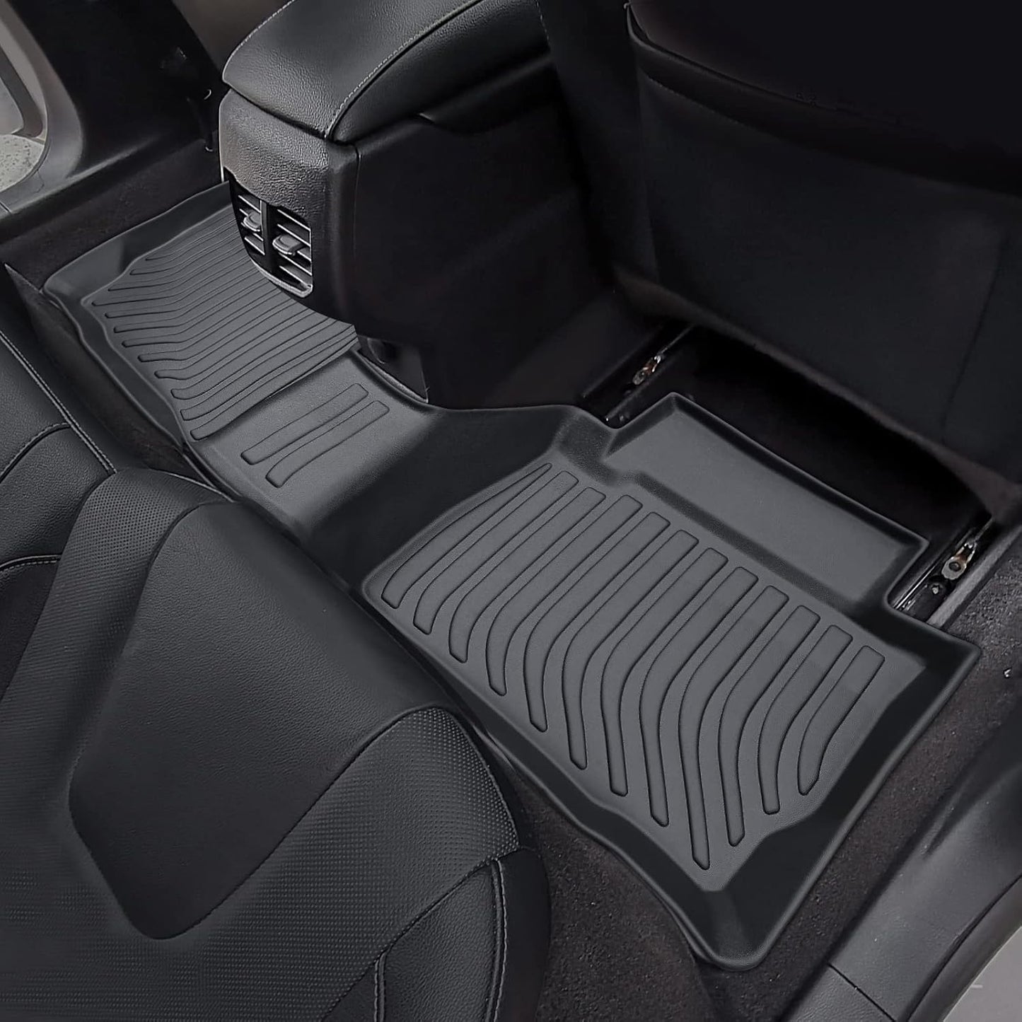 Car Floor Mats for Ford Fusion with Cargo Liner 2020 2019 2018 2017 (Not Hybrid), Trunk Cargo Mat Custom Fit for Fusion Accessories 2017-2020 Full Set 4-Piece Black