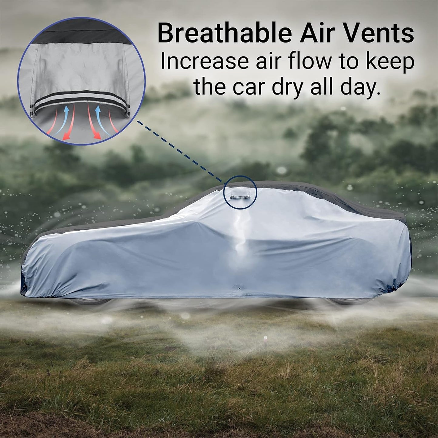 iCarCover Custom Car Cover Compatible with Camaro 1982-1992, Waterproof All Weather Rain Snow UV Sun Protector Full Exterior Indoor Outdoor Car Covers, Tribe (Gray/Black)