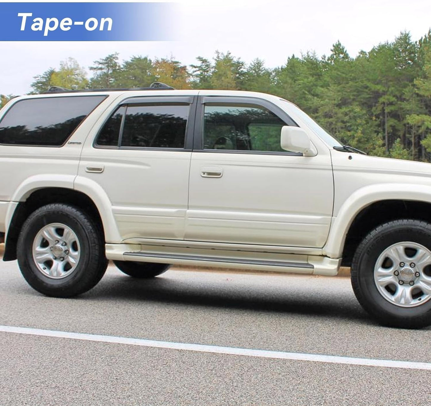 Window Visors Rain Guards for 1996-2002 Toyota 4Runner, Out-Channel Window Vent Wind Deflectors Visors Shades for 96-02 4Runner