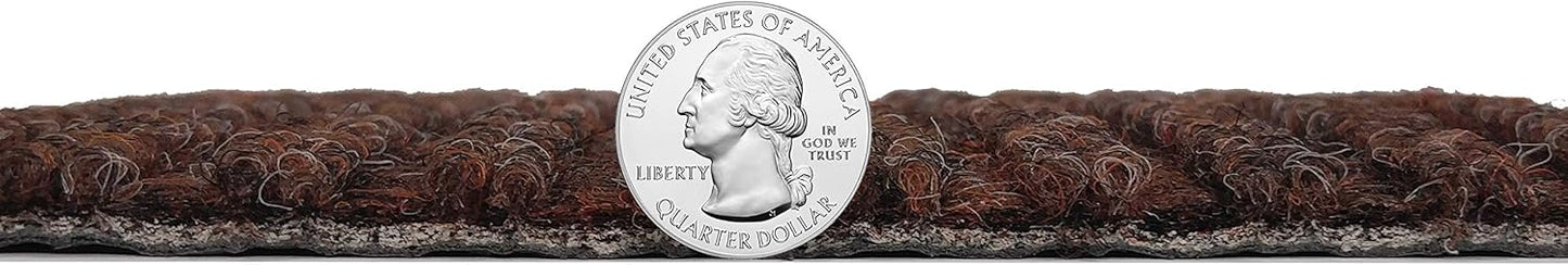 KOECKRITZ Heavy Duty Durable All Weather Indoor/Outdoor Non Slip Entrance Mat Rugs and Runners for Office Business Building Home Garage Front Door (4' x 11', Brick)