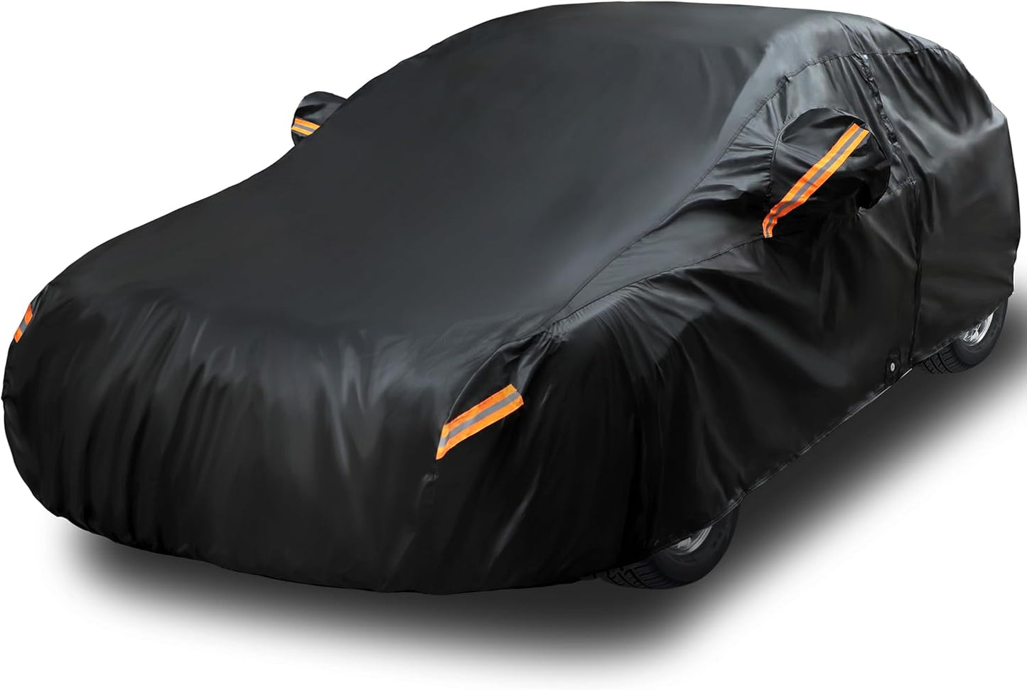 EzyShade 10-Layer Car Cover Waterproof All Weather. See Vehicle Size-Chart for Accurate Fit. Outdoor Full Exterior Covers for Automobiles Sedan Hatch. Rain Sun Snow. Black, Size A0 (See SizeChart)