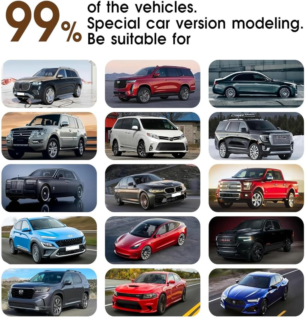 Custom Personalized Floor Mats for Cars，Luxury Full Coverage All Car Floor Mats，Anti-Slip Leather Car Mat Set ，Custom Floor Mats for 99% of Cars, Trucks & SUVs. (White)