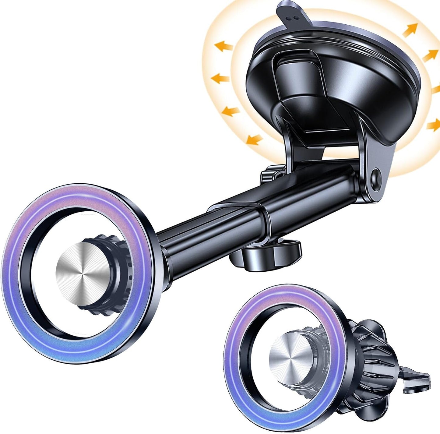 for MagSafe Car Mount【 Windshield + Vent + Dash 】 Magnetic Phone Holder for Car Phone Holder Mount Cell Phone Holders for Your Car Truck Suction Car Phone Mount for iPhone 16 Pro Max 15 14 13 12 Plus