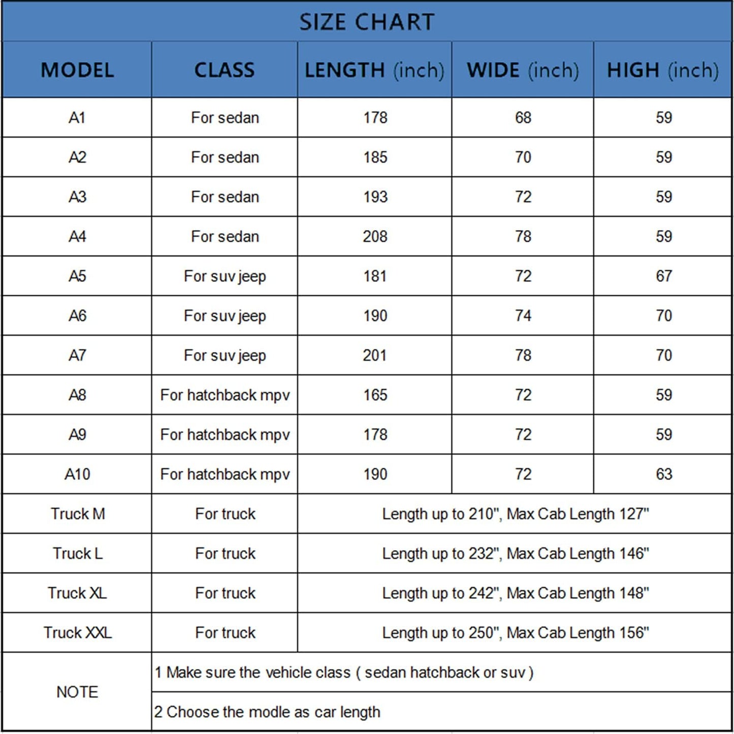 KouKou 6 Layers Car Cover Waterproof All Weather for Automobiles, Fit Sedan Toyota Camry, Honda Accord, Avalon, Civic, Nissan Altima, Maxima, Audi a4, a5, Tesla Model 3 etc.(193 X72 X59)