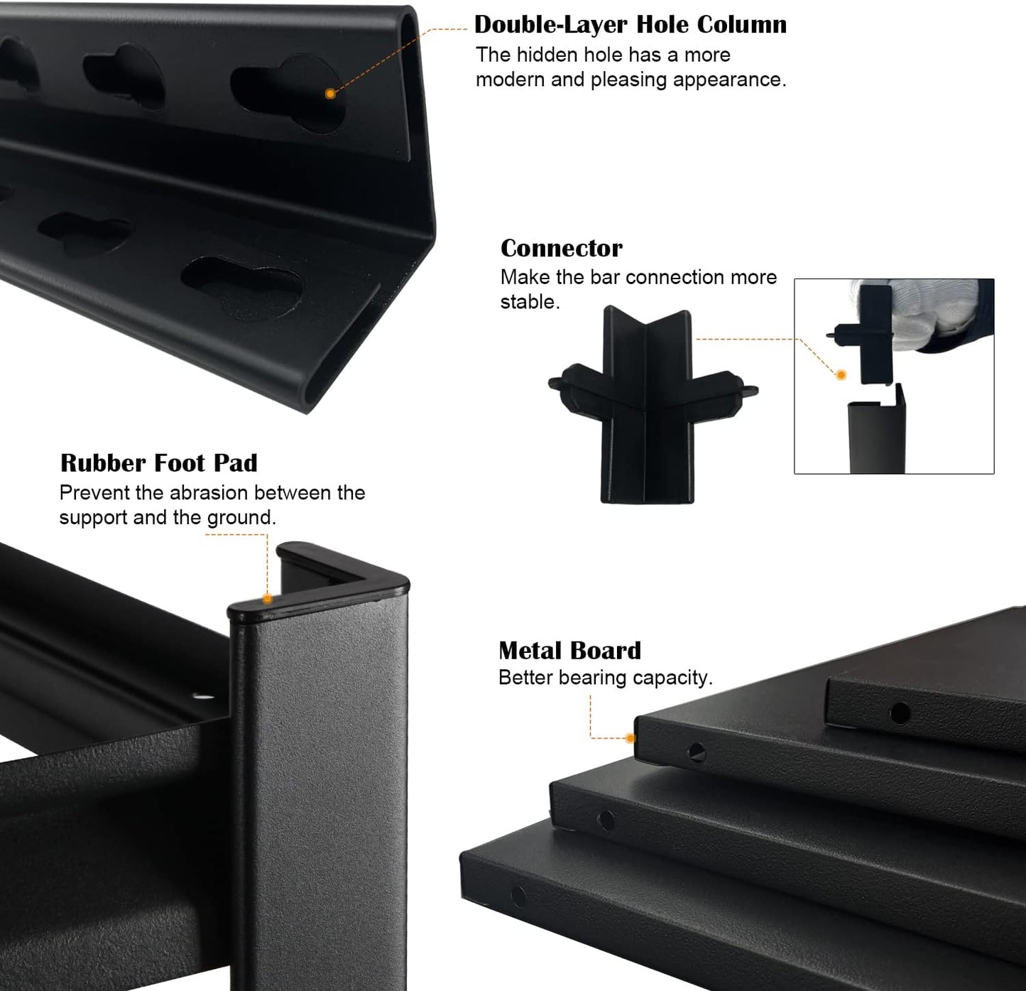 PACHIRA E-Commerce 72" Garage Shelving Heavy Duty, Wide Size Storage Shelves 5-Tier Large Metal Shelving Unit Adjustable Utility Rack for Garage, Pantry, 39.4" W x 17.7" D x 72" H