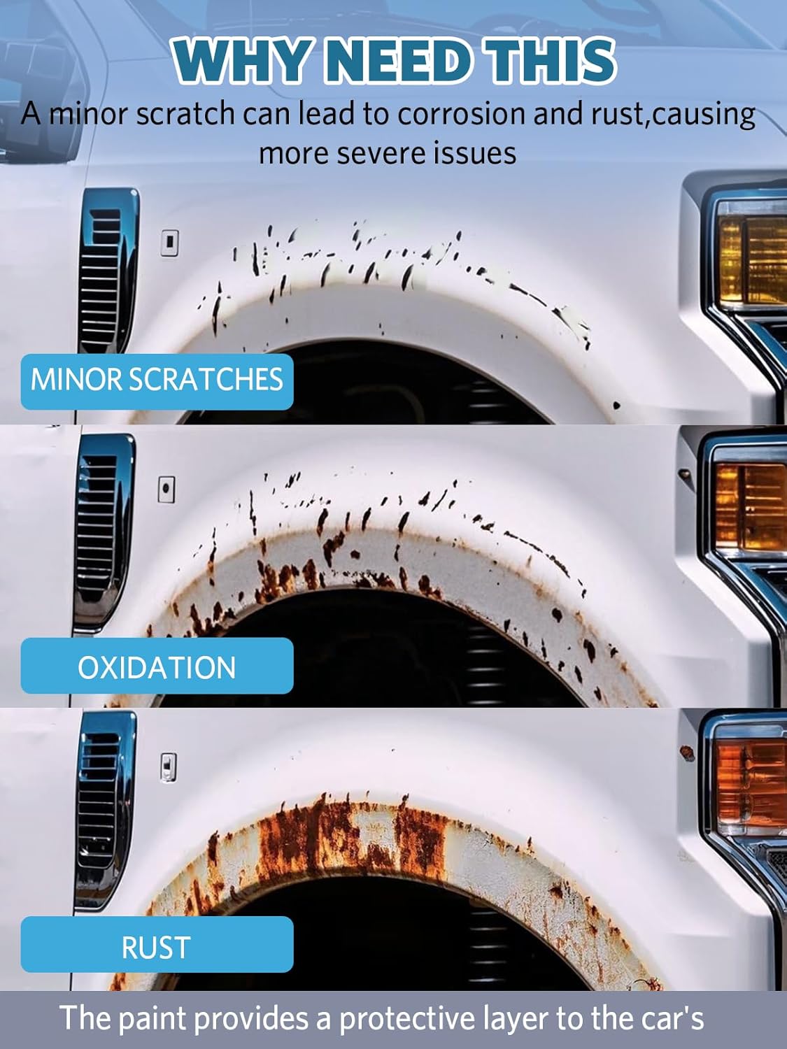 Race Red(PQ) Touch Up Paint for Ford, Car Paint Scratch Repair Remover Pen Color Exact Match, Quick and Easy Fix Automotive Chips and Nicks Scuff