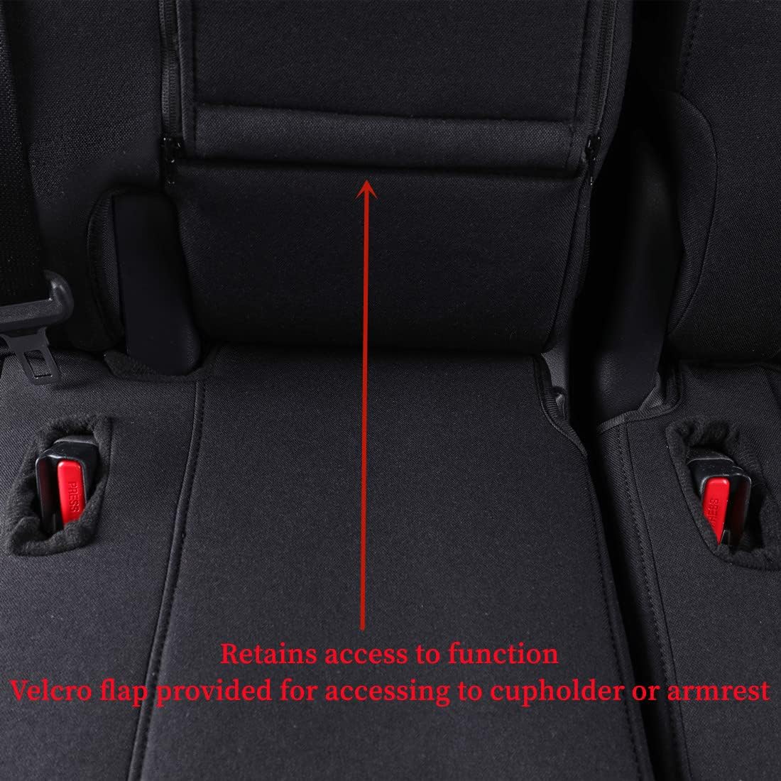 coverdream Custom Seat Covers Compatible with Select Toyota Camry LE SE 2018 2019 2020 2021 2022 2023 Models (Black,Full Set)