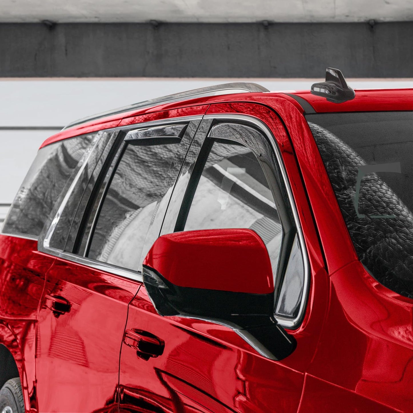 Voron Glass in-Channel Extra Durable Rain Guards for Cadillac Escalade ESV 2021-2025, Window Deflectors, Vent Window Visors, 4 Pieces - 200622