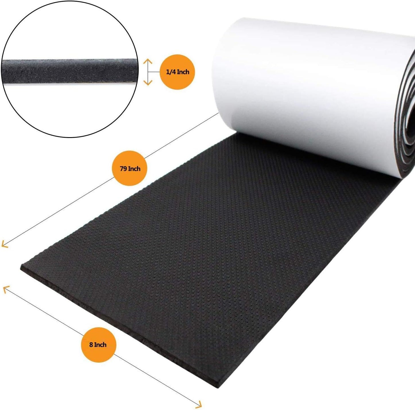 Car Door Protector Bump Body Guard,1/4" Sectional Foam Sticking Garage Wall Parking Protector Collision Avoidance Waterproof Foam Protector Wall Corner Protecting Your Car Doors (2 Pack)