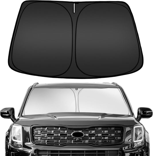 ARISMOTOR Windshield Sun Shade for Kia Telluride 2020-2025, Custom Fit Foldable Front Window Sunshade Sun Visor Protector, Block UV Rays Keep Your Car Cooler