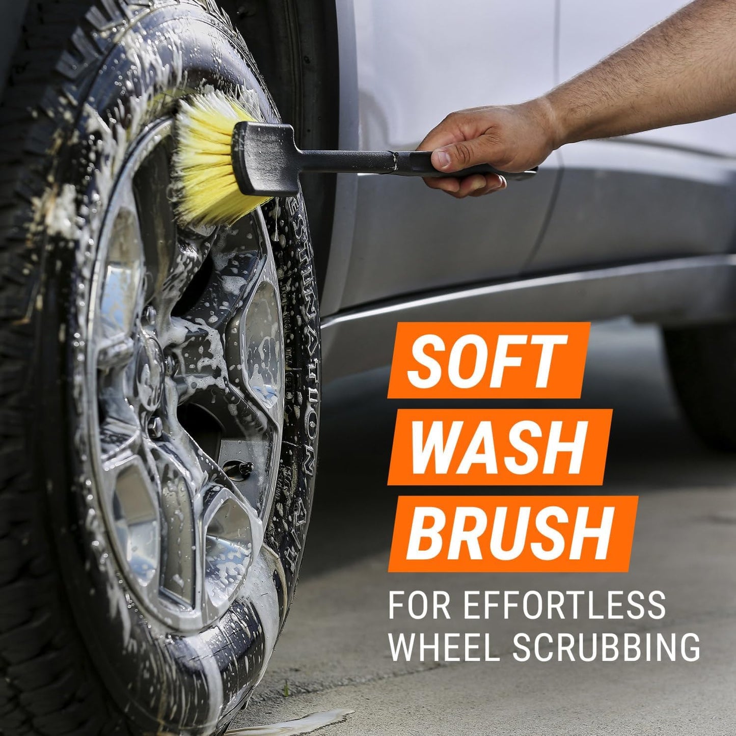 Armor All Wheel Cleaner & Tire Shine Kit with Wash Brush, 3 Count