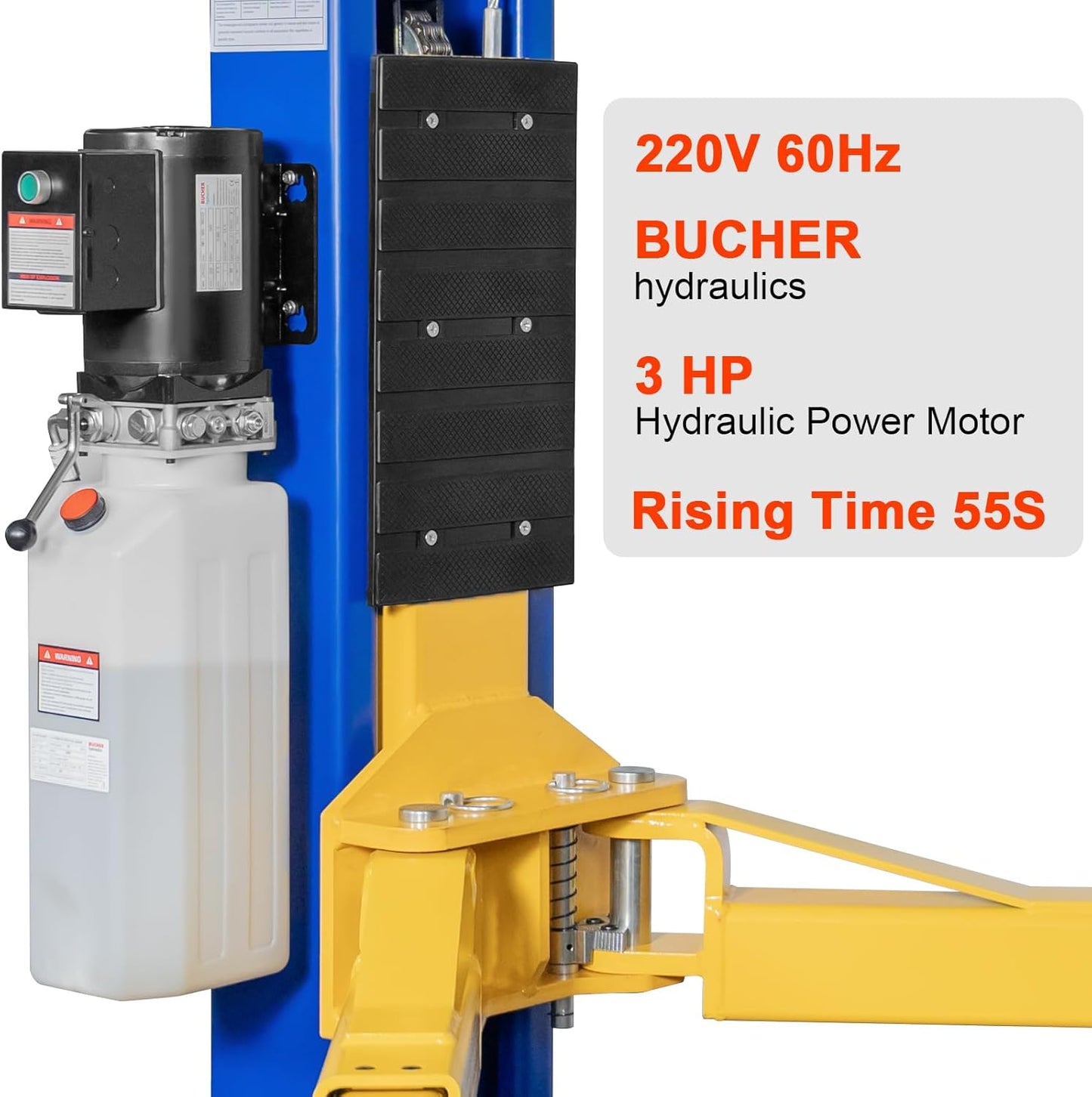 WEIZE 11000lbs Two Post Lift Auto Lift 2-Post Lift Car Lift Auto Lift 2 Post Lift Truck Clear Floor Hoist