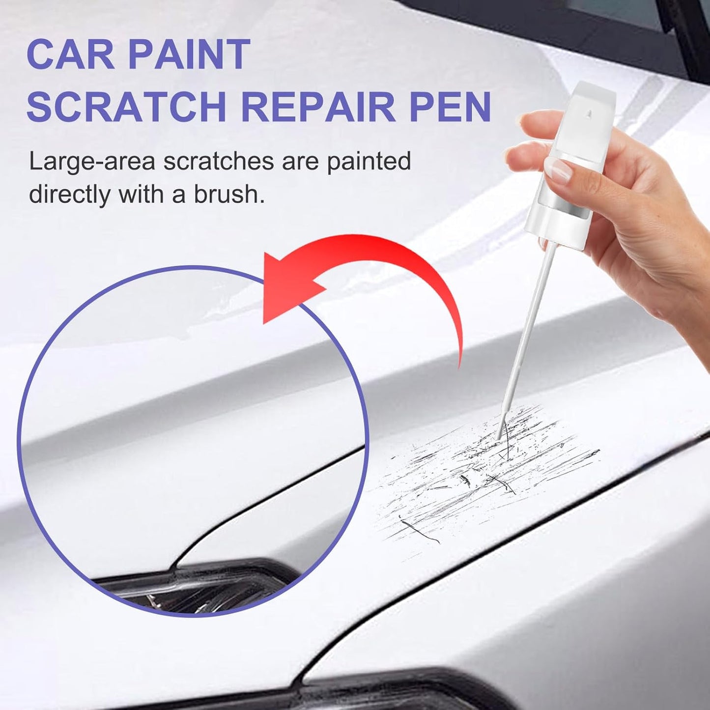 Touch Up Paint for Mercedes Benz Selenite Gray(992/7992)-Exact Match–Chips and Nicks TouchUp Paint Pen Scratch Repair Car Accessories Car Paint Pen for Erase Car Scratches