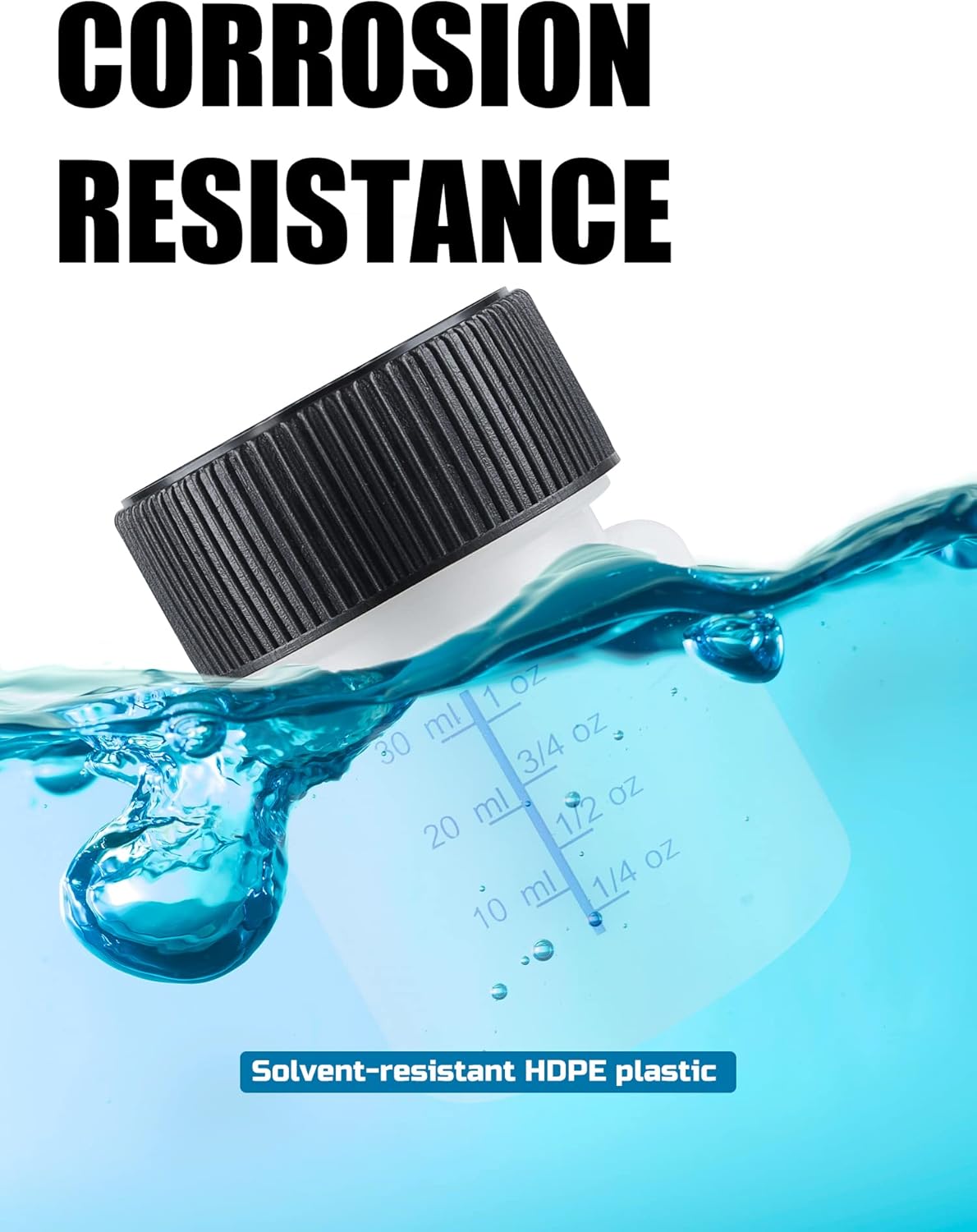 Lichamp Touch Up Paint Container, 25pc 1 oz and 25pc 2 oz Paint Touch Up Bottles with Brush, 1 Ounce (30ml) and 2 Ounce (60ml) A350TP