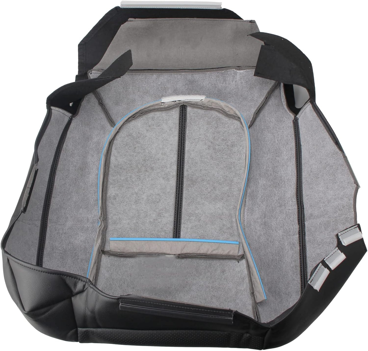 AUTOKAY Car Seat Covers for Ford Ford F250 F350 F450 F550 11-16, 4 Pcs Waterproof Faux Leatherette Cushion Cover Front Bottom & Top Back Synthetic Leather Seat Cover Black