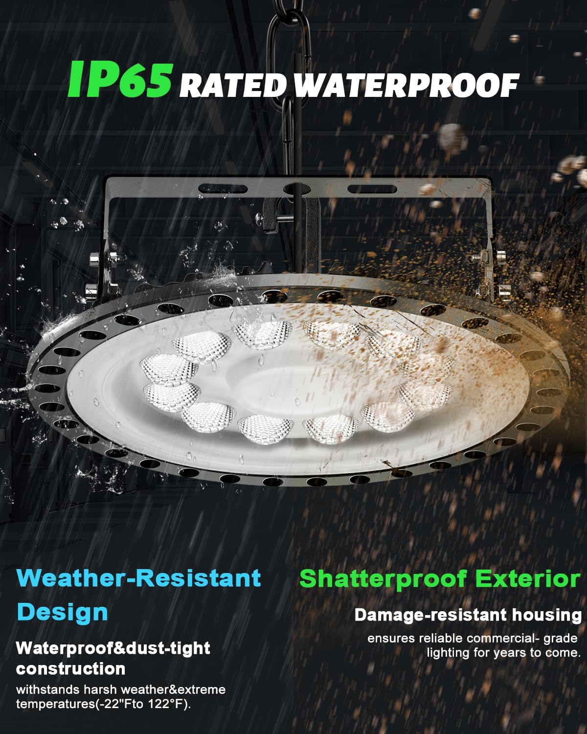 Viugreum High Bay LED Shop Lights, 200W UFO LED High Bay Light 20,000LM 120V LED High Bay Lights 5000K Daylight, Alternative to 900W MH/HPS for Garage Workshop Barn Factory Warehouse - 15 Pack