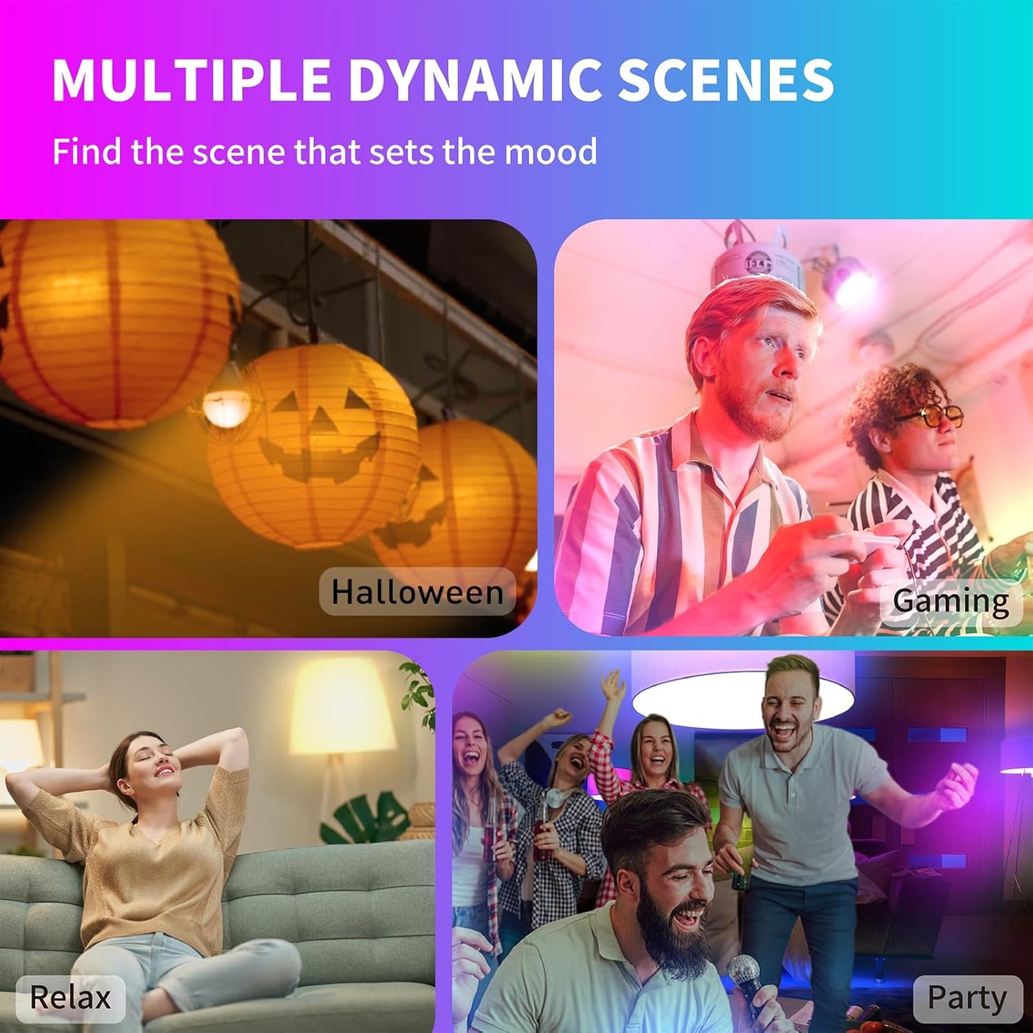 HISTAR Battery Operated Light Bulb for Sconce and Lamp with Remote, RGB, Timer, Dimmable, E12 Rechargeable Light Bulbs, 3 Color Temperature, 2Pack