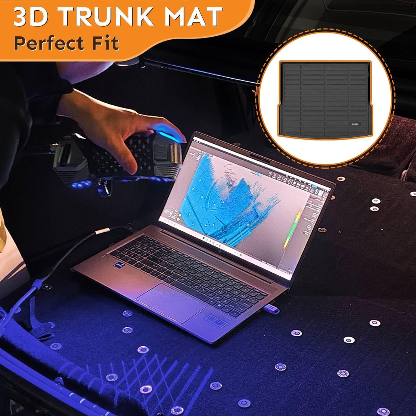 Binmotor-Floor Mats & Cargo Liner for TLX 2021-2025(for AWD & FWD), Front & 2nd Row & Rear Cargo Mat TPE All Weather Car Mats Custom Fit Floor Liners Waterproof Mat TLX Accessories