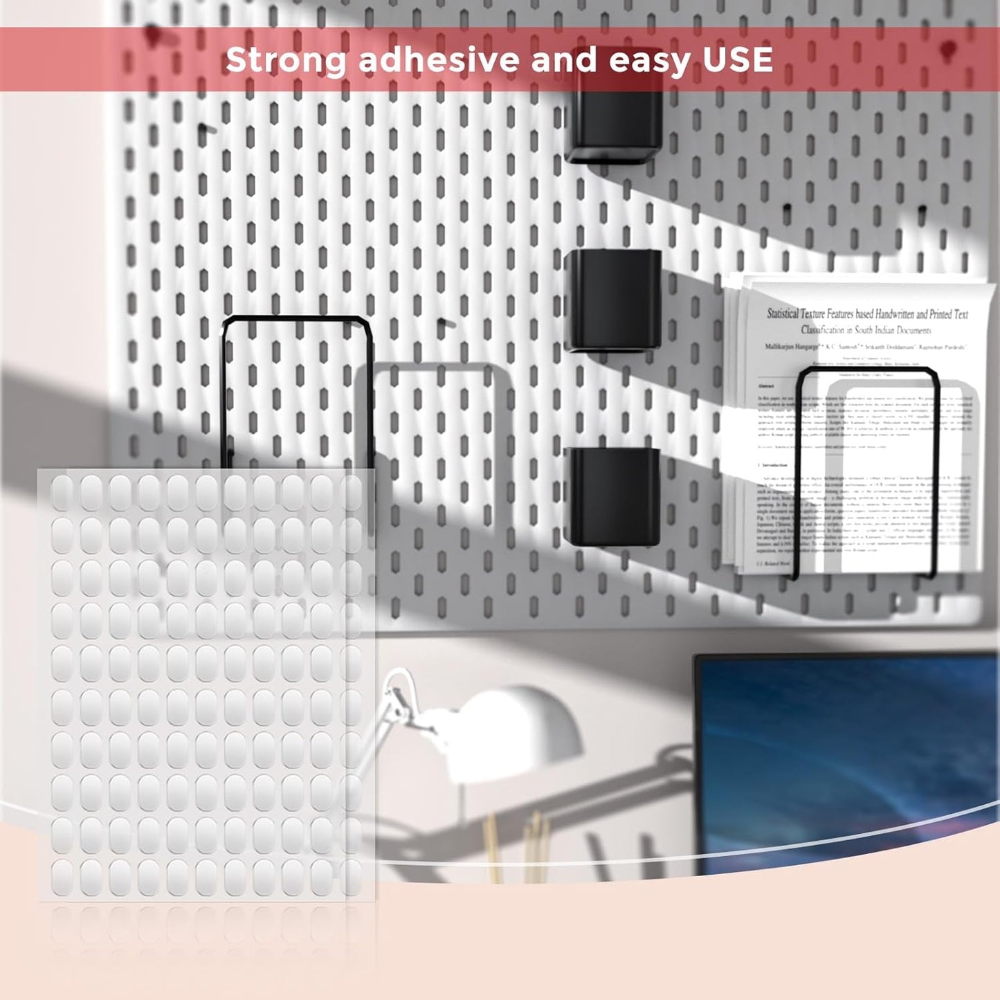 520pcs Double Sided Tape Wall Nano Sticky Dots Mounting Putty Two Sided Adhesive Strong Sticky Tack Multi-Shape Museum Putty No Traces - Crafts Poster Decoration Picture Hanging Crafting Party