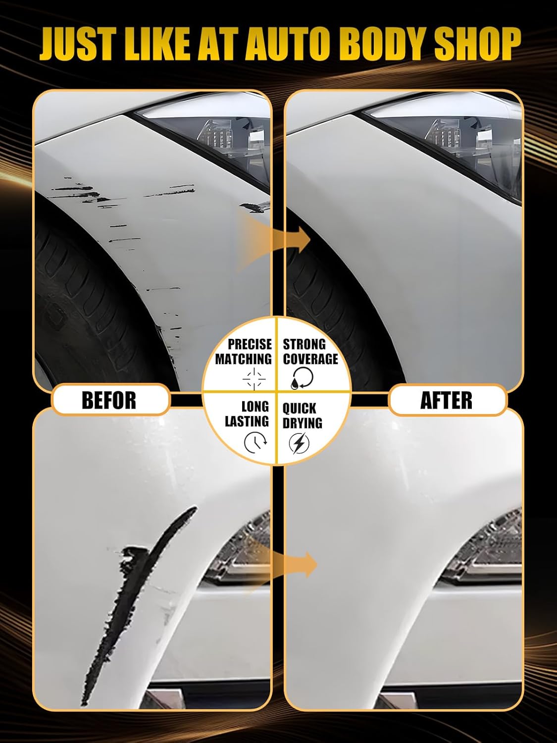 Red Alert/Scarlet Red(A20) Touch Up Paint Compatible with Nissan, Exact Match Car Paint Pen Automotive Scratch Repair Remover Kit Quick & Easy Solution for Vehile Chips and Nicks