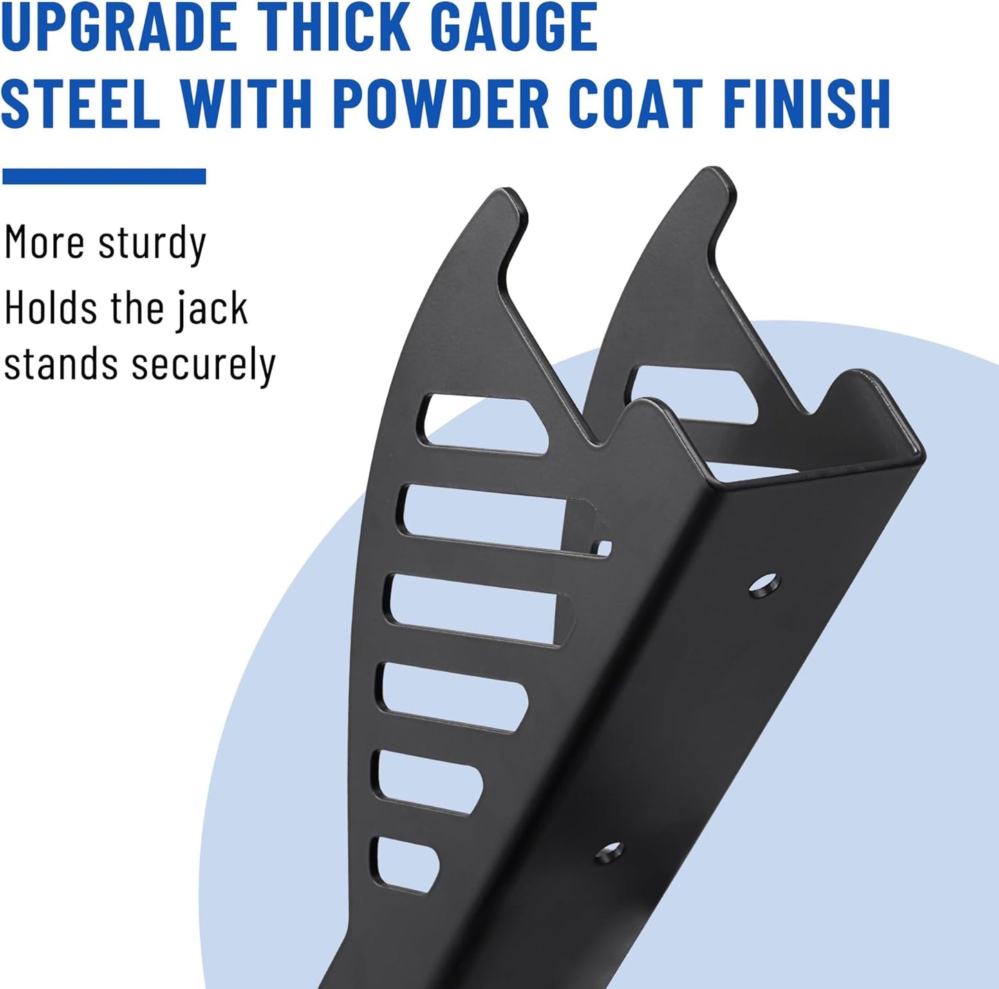 4 Packs Jack Stand Holder Wall Mount Organizer Bracket Rack Fits 4 & 5 & 6 Ton Jack Stands