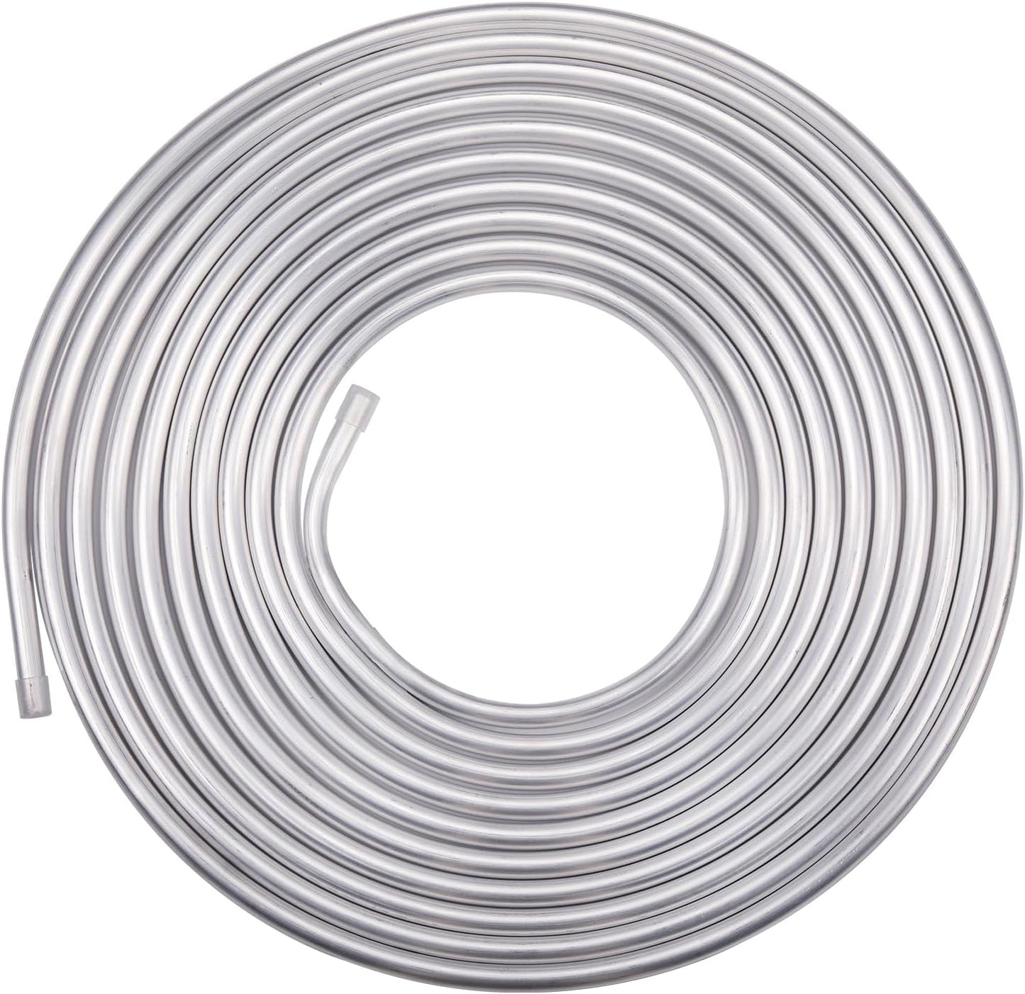 5/8" OD Aluminum Hard Fuel Line Hardline Tube Tubing Coil 10 Feet Roll