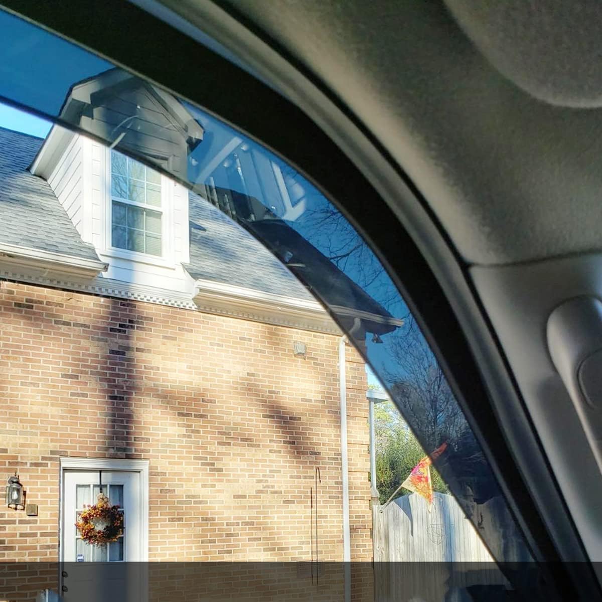 4pcs Outside Mount Style Window Rain Guards Durable Side Wind Deflectors Dark Smoke Vent Window Visors Fit For 2001-2007 Toyota Sequoia