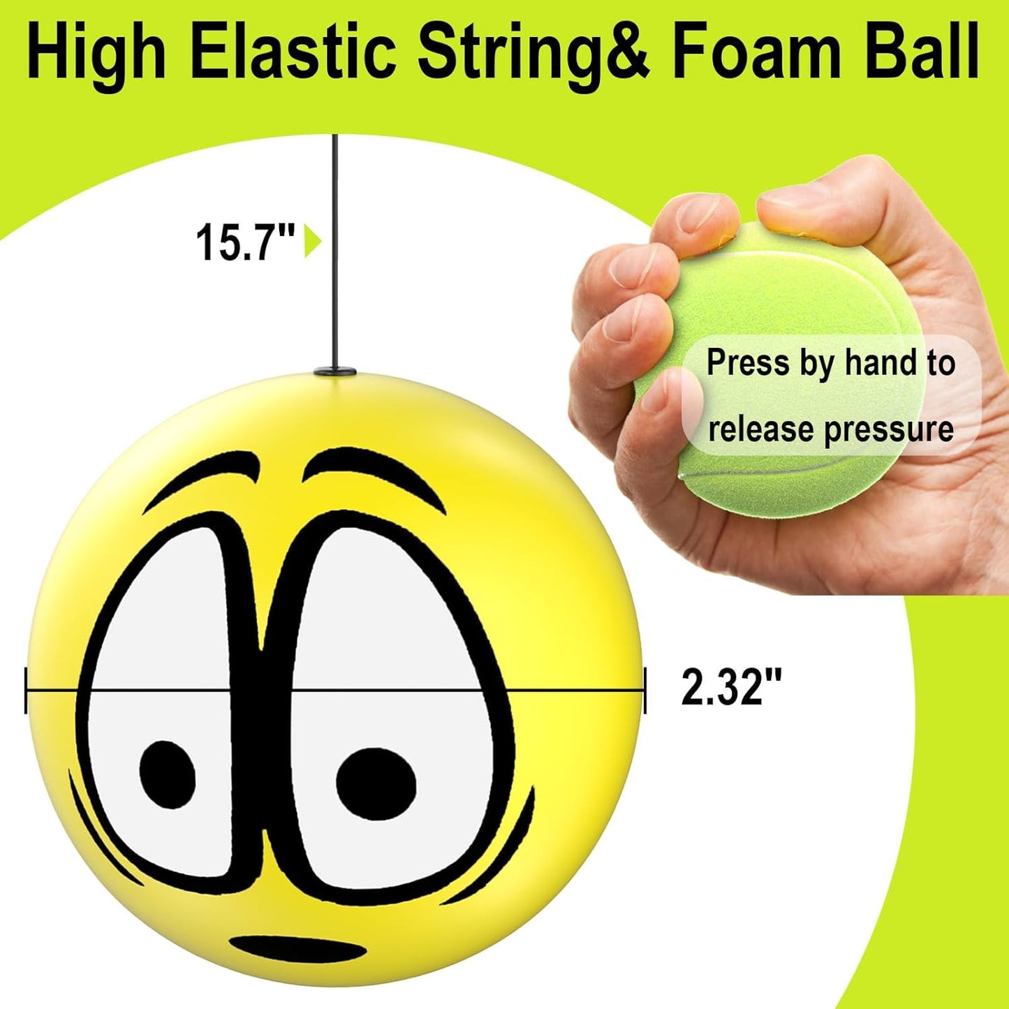 Garage Parking Aid Ball, Parking Guide System for Car Accessories, Stop Indicator, Parking Assist Ball, Aid-Parking Kit, Garage Car Stopper, Pack of 2