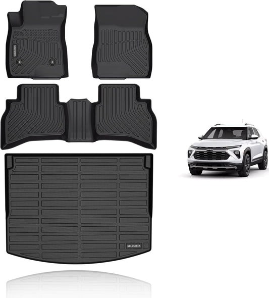 KELCSEECS® 2026 2025 Chevy Trailblazer(AWD) Floor Mats,2024 2023 2022 2021 Chevy Trailblazer(AWD) Floor Mats & Cargo Liner(Only Cargo in Upper Deck Position) Accessories