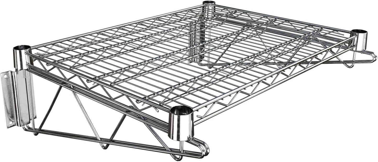 18" x 24" Chrome Wire Wall Mount Shelf