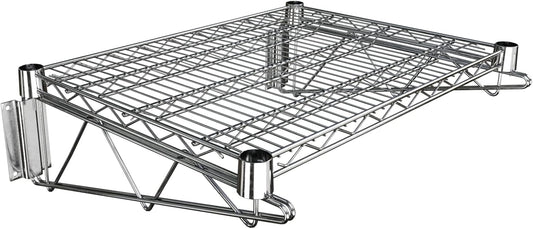 18" x 24" Chrome Wire Wall Mount Shelf