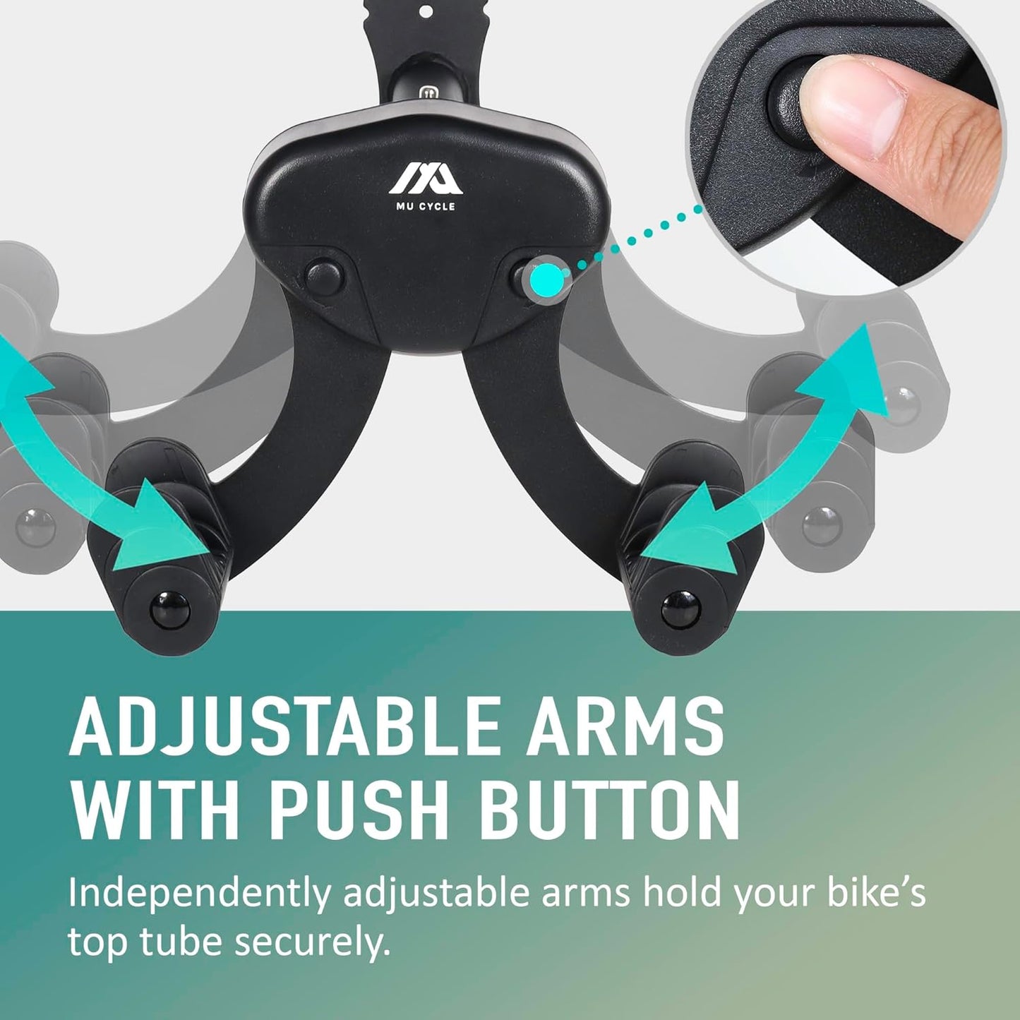 Buffalo Bike Wall Mount Rack – Adjustable Horizontal Indoor Hanger for Road, Mountain & Hybrid Bikes up to 48.5 lbs | Space-Saving Heavy-Duty Bicycle Storage for Garage & Home (2 Pack)